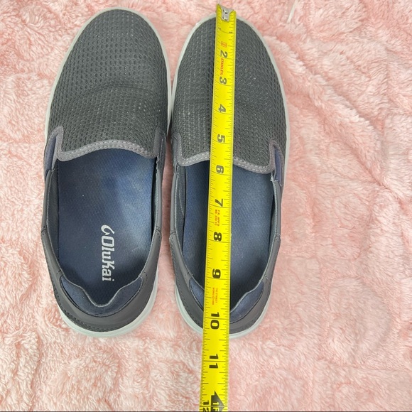 OluKai LAE’ AHI Gray Men Slip on Sneakers Men Size 9.5 Casual Comfy Minimalist - Picture 7 of 9